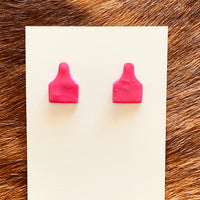 Colorful Ear Tag Earrings