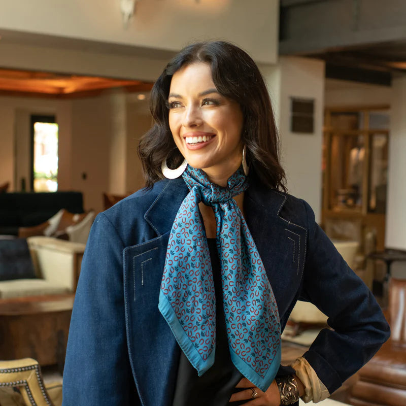 Executive Horseshoe/Agave Fringe Scarf