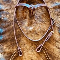 Knotted Cowboy Browband Headstall