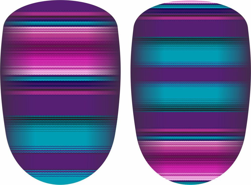 Crazy Serape Mani and Pedi Nail Strips - Adult & Filly