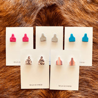 Colorful Ear Tag Earrings