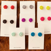 Colorful Flower Earrings