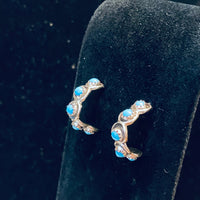Cornelia Silver Half Hoops