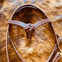 Knotted Cowboy Browband Headstall