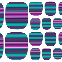 Crazy Serape Mani and Pedi Nail Strips - Adult & Filly