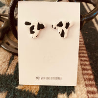Colorful Cow Head Earrings
