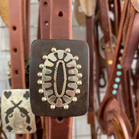 Harness Leather Slide Ear w/Handmade Buckle