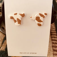 Colorful Cow Head Earrings