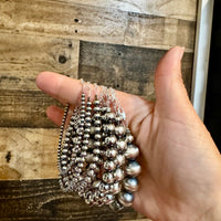 Sterling Silver Pearl Bracelet – Available in All Sizes