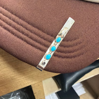 Silver and Turquoise Clip