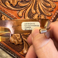 Aaron Davis Copper Feather Bracelet