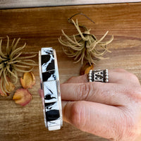 White Buffalo Cuff – Sterling Silver – SF Stamp by Steve Francisco