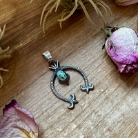 Naja Pendant with Turquoise – Sterling Silver
