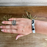 White Buffalo Cuff – Sterling Silver – SF Stamp by Steve Francisco