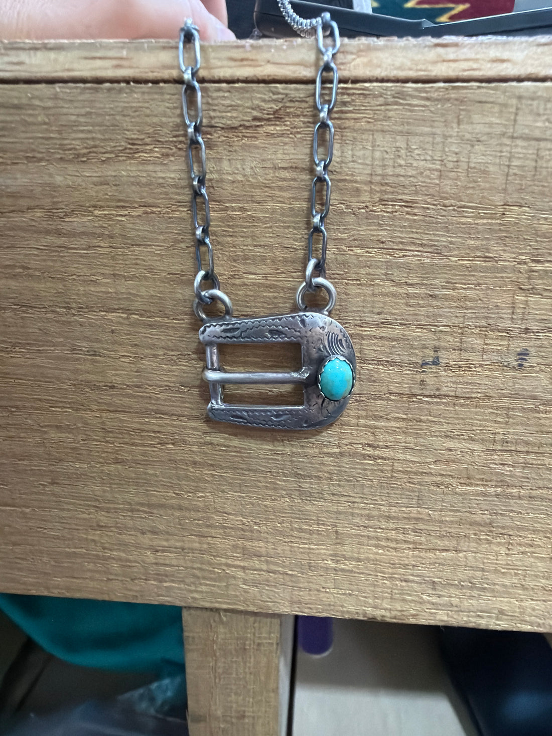 C Shorty Buckle Necklace