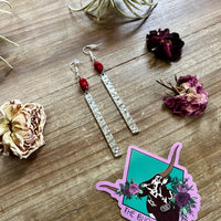 Red Corral dangle earrings