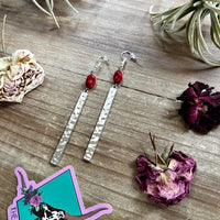 Red Corral dangle earrings