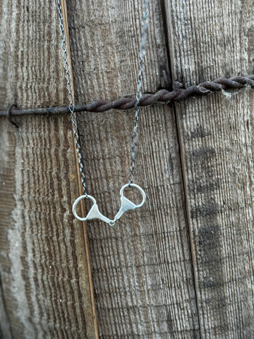 Silver Snaffle Bit Necklace
