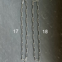 Sterling Silver Medicine Man Eye Paperclip Chain – 22” – Artist Jason Ogg