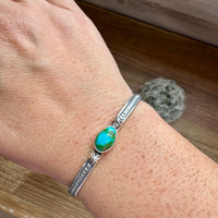 Cuff Bracelet - Sonoran Turquoise & Sterling Silver option II