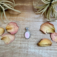 Simple Pink Conch Pendant – Sterling Silver, Made in USA