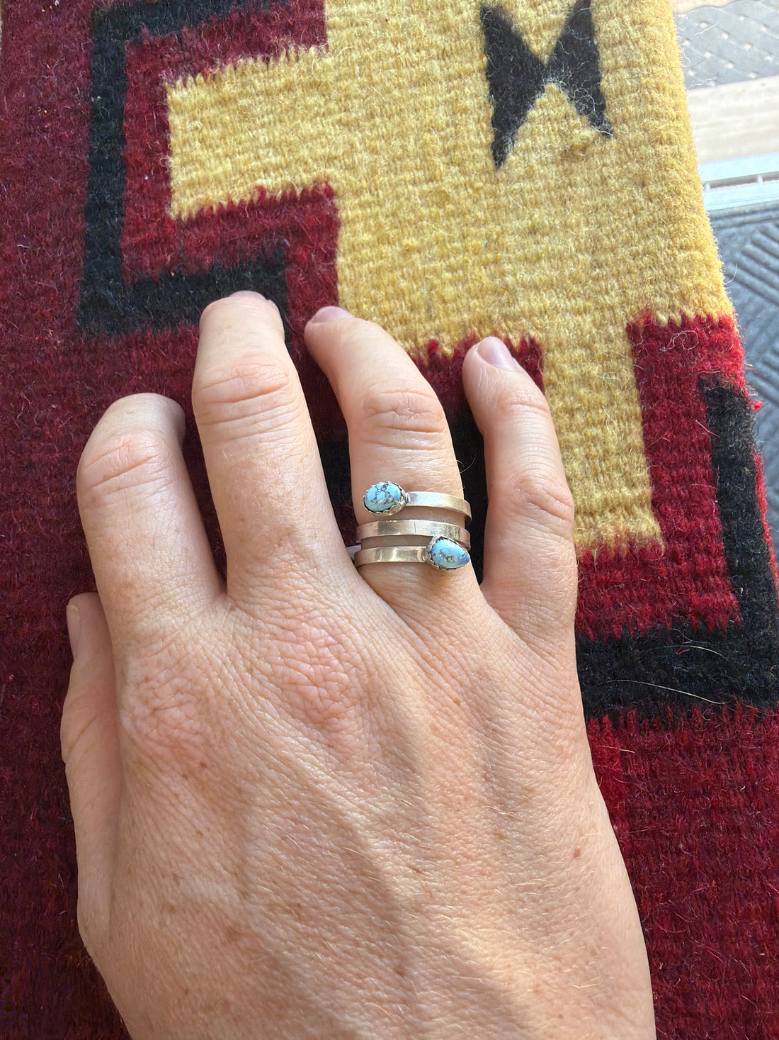 Patrick William Golden Hills Double Stone Wrap Ring