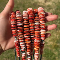 23” Red Spiny Graduated Necklace