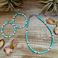 Turquoise Variscite & Pink Conch Choker – Exclusive Bijoux FAB Design