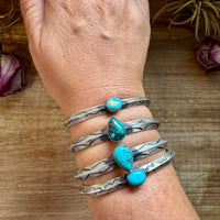 Turquoise Cuff Bracelet – Sterling Silver