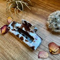 Cow Print Hair Clips