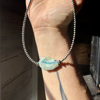 3 mm Sterling Silver Pearls with Peruvian Opal