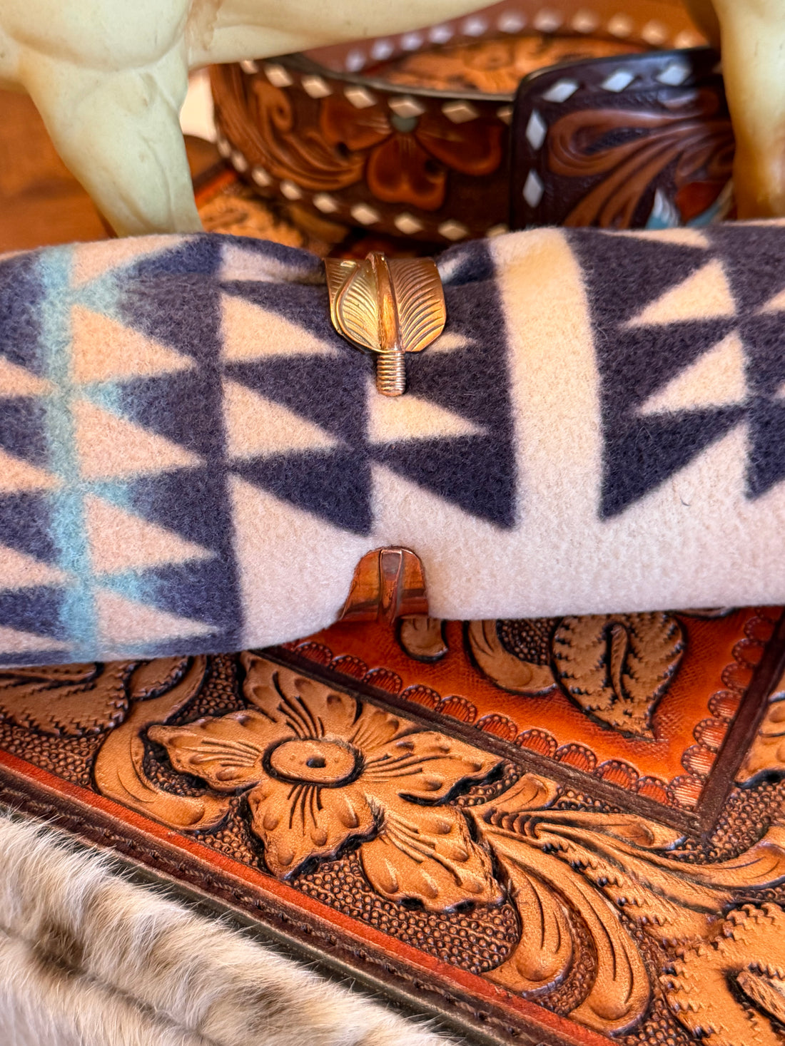 Aaron Davis Copper Feather Bracelet