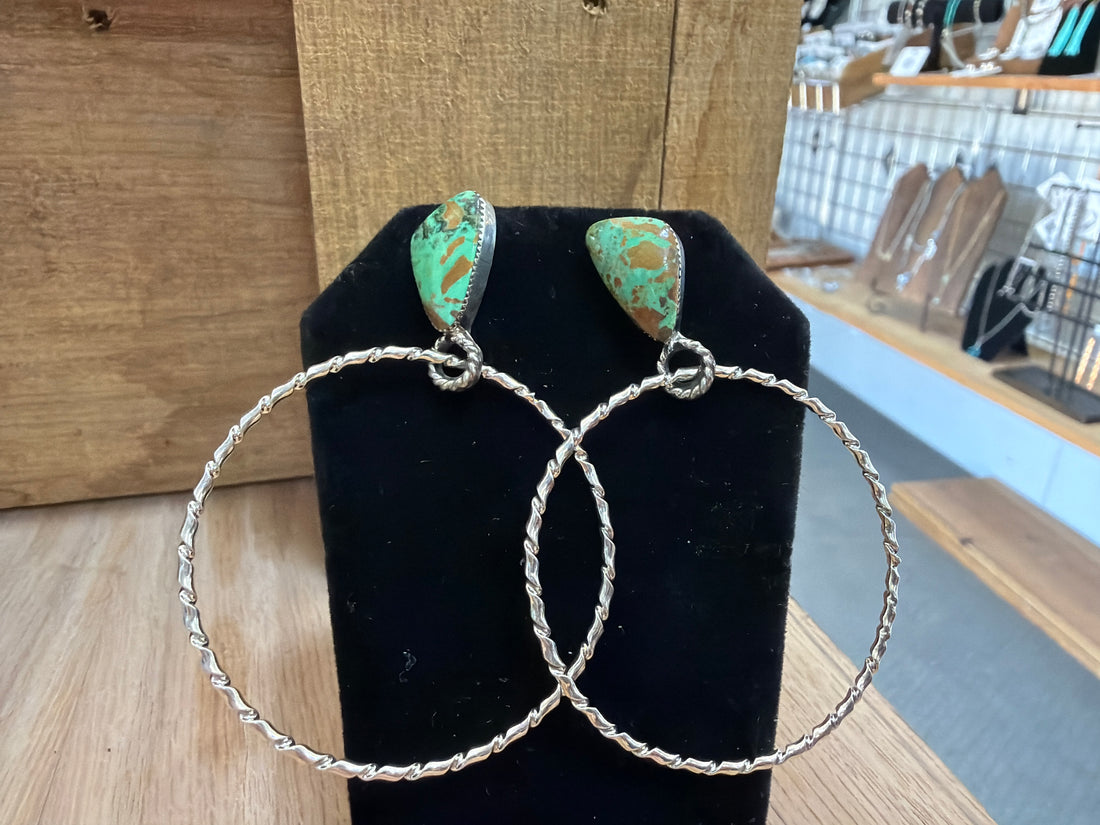 Stone and Hoop Studs