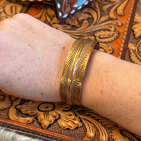Aaron Davis Copper Feather Bracelet