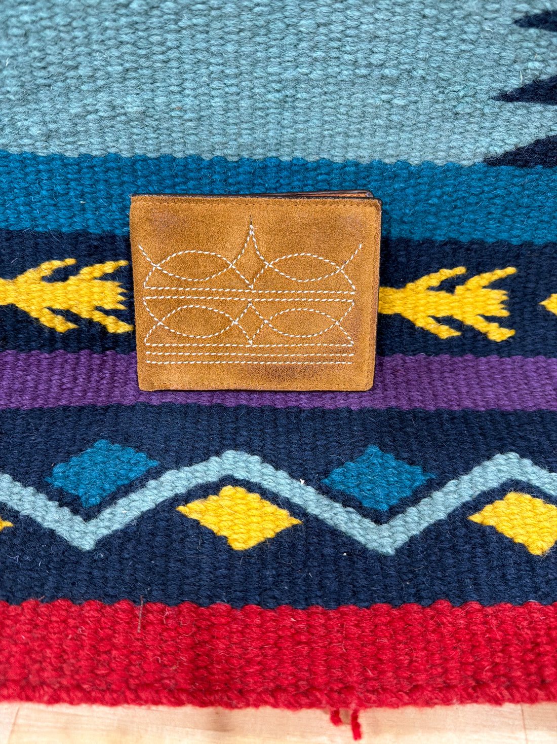 Suede Bootstitch Billfold