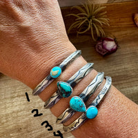 Turquoise Cuff Bracelet – Sterling Silver