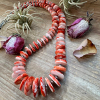 NFR Collection Necklace – 5mm Sterling Silver Pearls with Graduated Spiny Oyster 37"