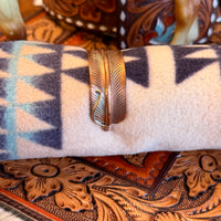 Aaron Davis Copper Feather Bracelet