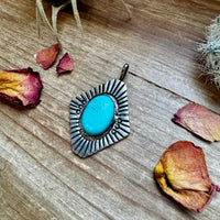 Big Pendant -Turquoise & Sterling Silver