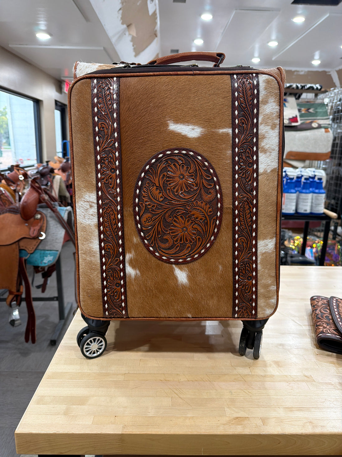 Rolling Cowhide Bag