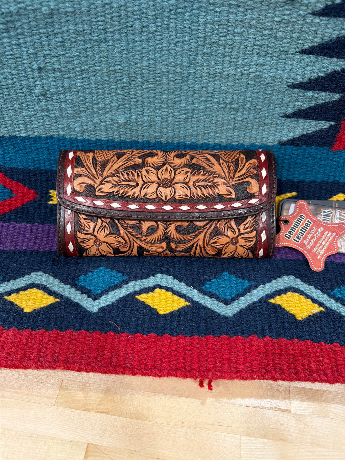 Tooled Trifold Wallet