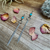 Turquoise heart and chic dangle
