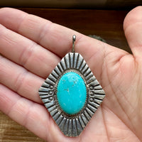 Big Pendant -Turquoise & Sterling Silver