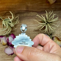 Flower Pendant with Sunderland Gold – Sterling Silver – Native Made by Charles Johnson