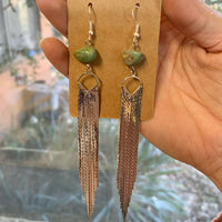 Turquoise earrings chic dangle - real turquoise