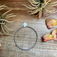 Sterling Silver Rope Bangle Bracelet