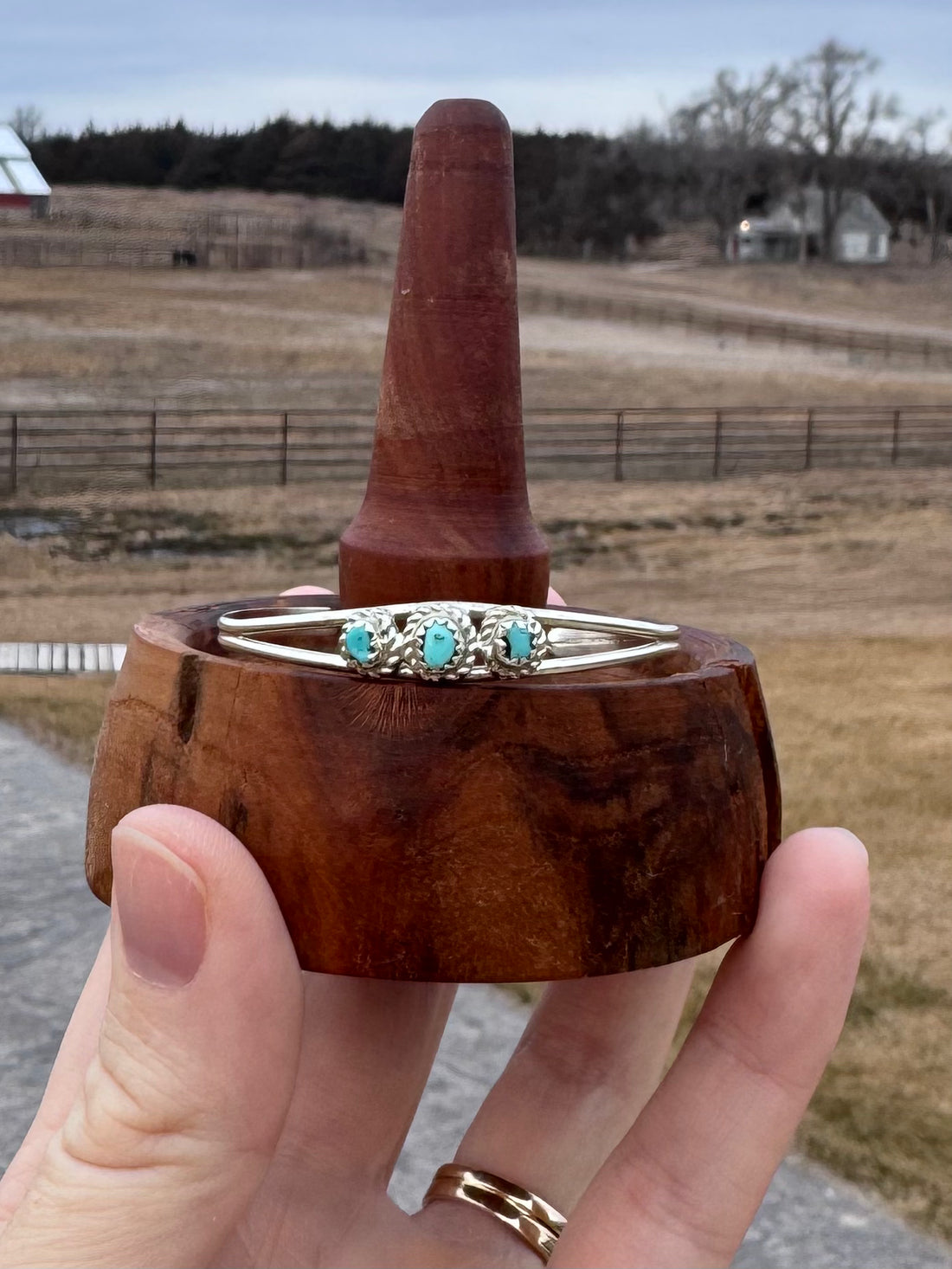 Child’s Sterling Silver Bracelet with Turquoise