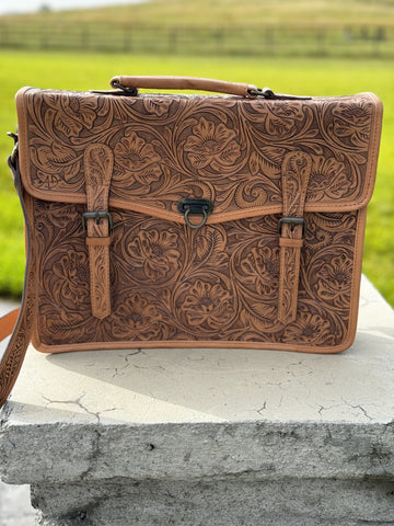 Tooled briefcase