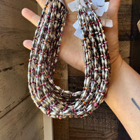 Sterling Silver Torpedo & Purple Spiny Oyster Choker – 14-Inch