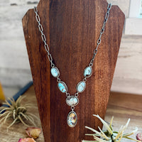 Golden Hills Turquoise Necklace – Sterling Silver, 22 inch